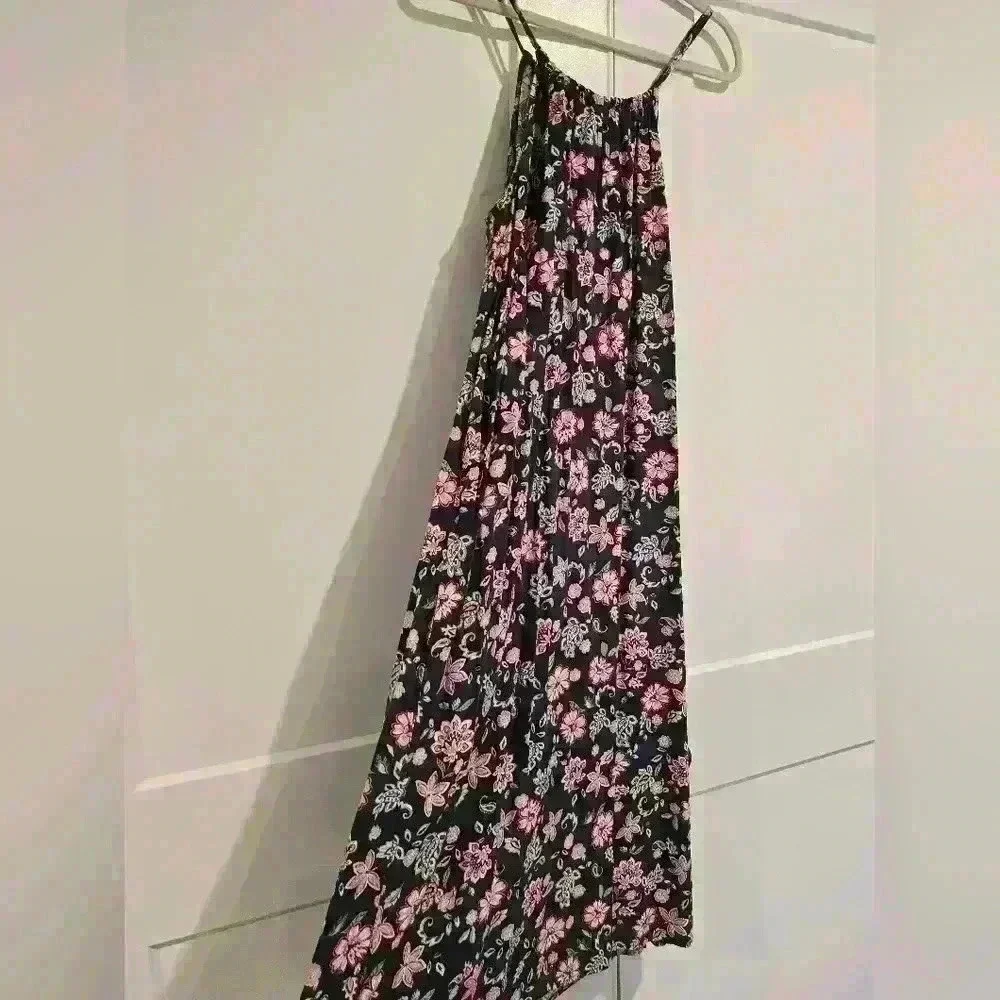 Gap Navy Floral Maxi Dress
